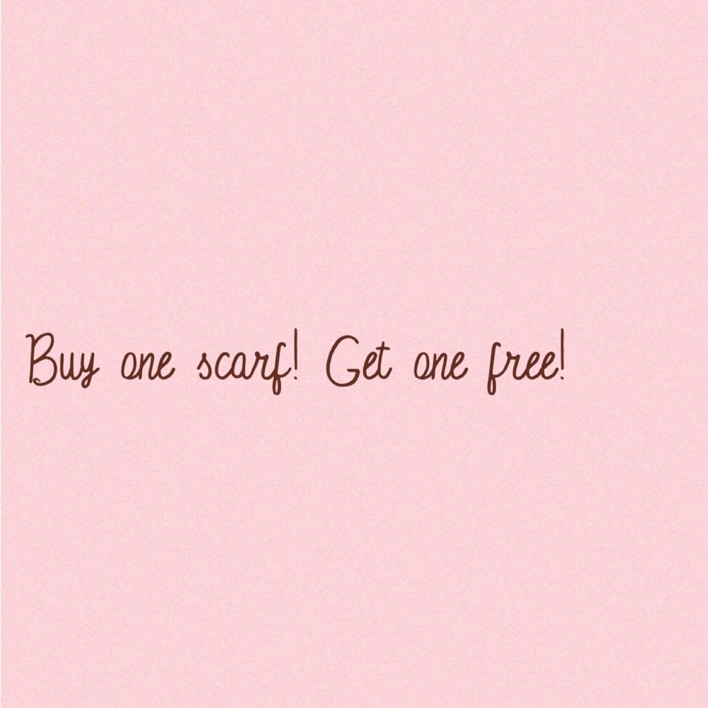 Buy one scarf shown, get a mystery scarf free! 🆓 mostly winter styles!